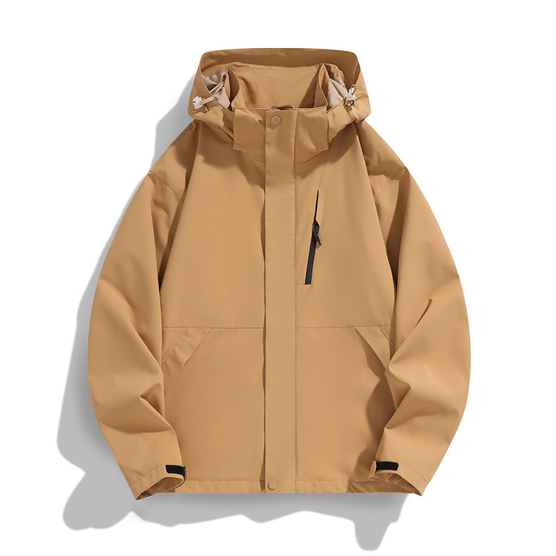 Women Oversize Softshell Hooded Jacket with Drop Shoulder, Concealed Zips and Drawstring