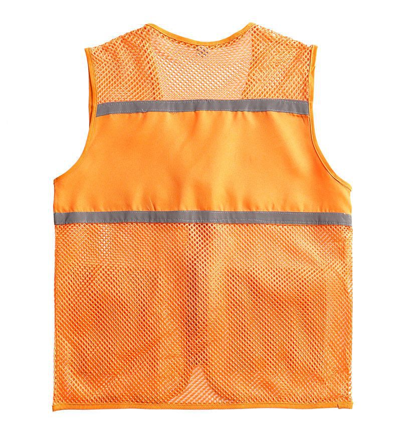 Unisex Visible Utility Vest with Breathable Mesh, Reflective Straps and Generous Front Pockets