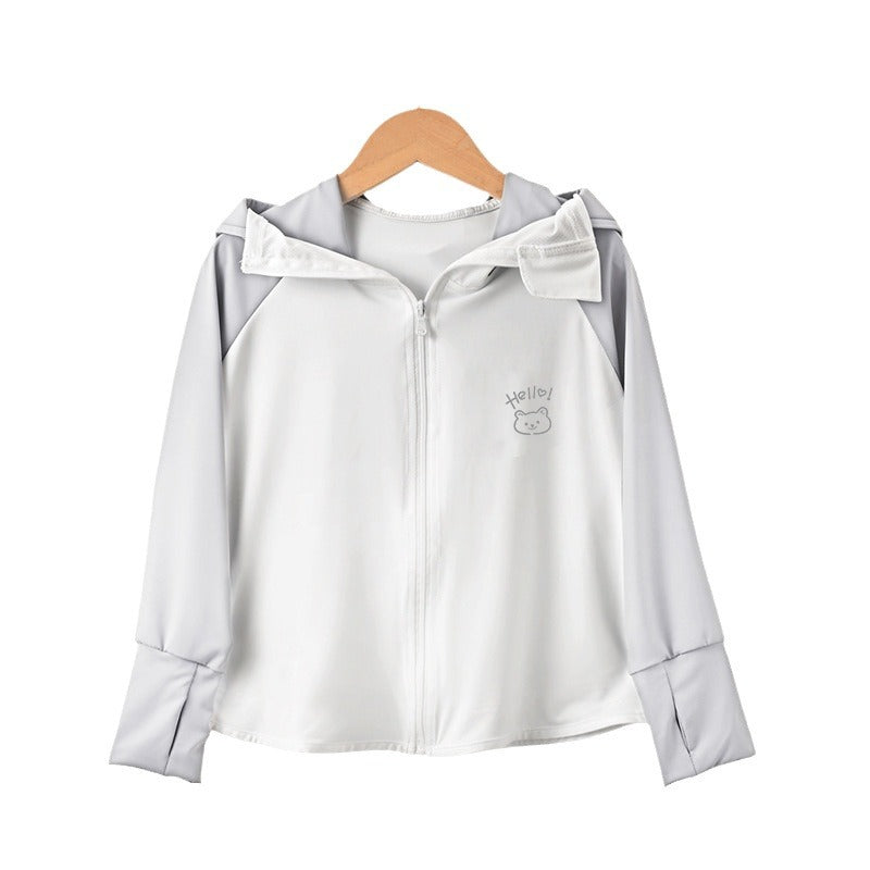 Ladies breathable UV protection jacket with hood