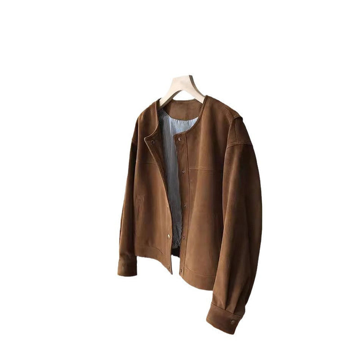 Women Fashionable and Casual Suede Jacket