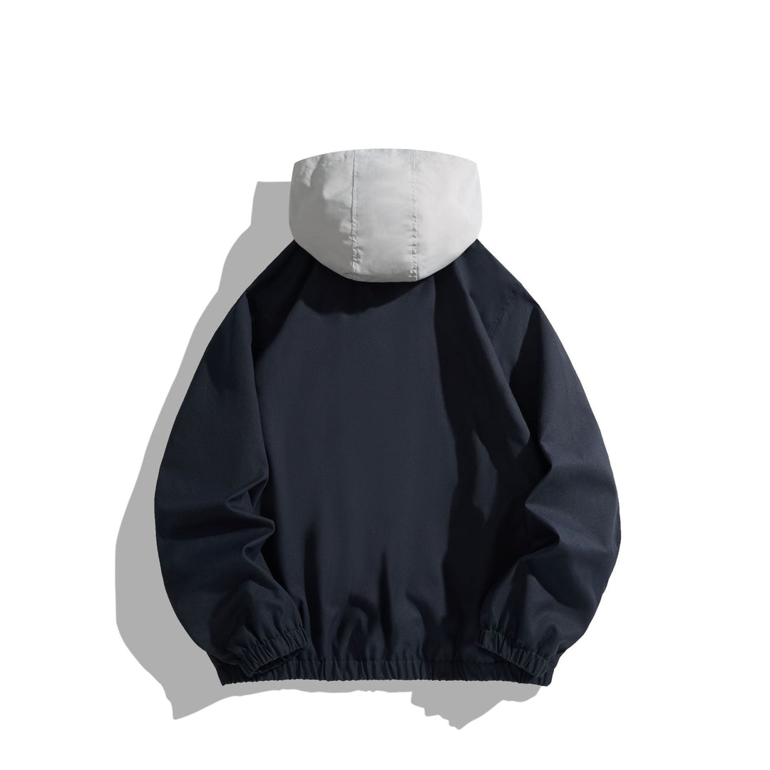 Unisex Lightweight Anorak with Contrast Hood and Half Zip