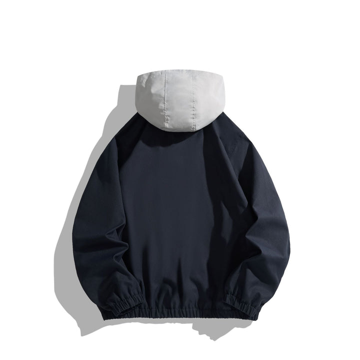 Unisex Lightweight Anorak with Contrast Hood and Half Zip