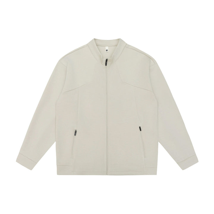 Unisex Oversize Zip Jacket made of heavy cotton blend with stand-up collar and zip pockets