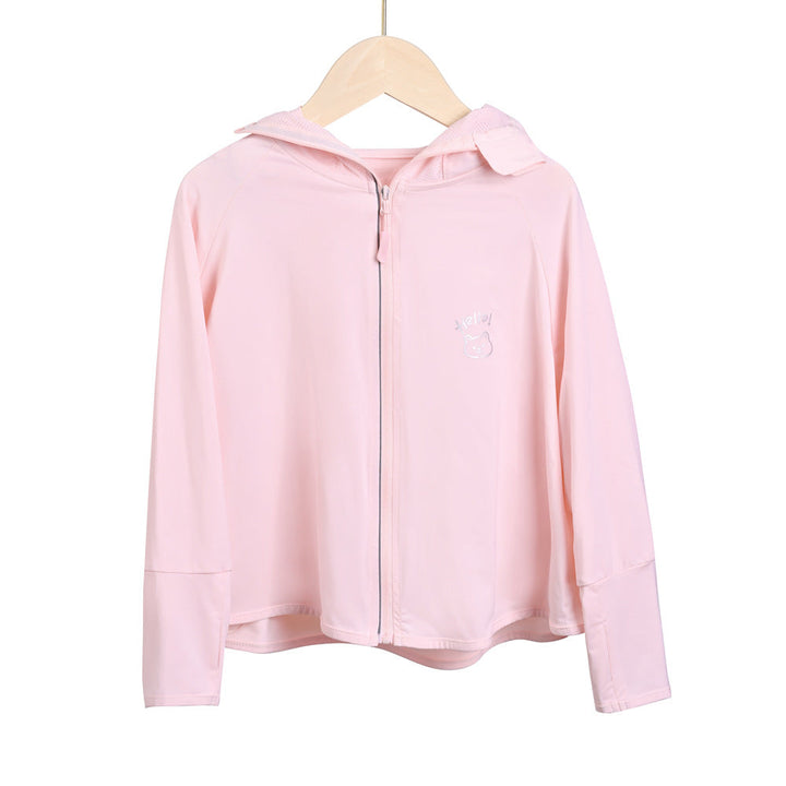 Ladies breathable UV protection jacket with hood