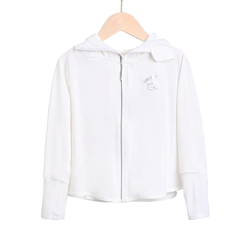 Ladies breathable UV protection jacket with hood