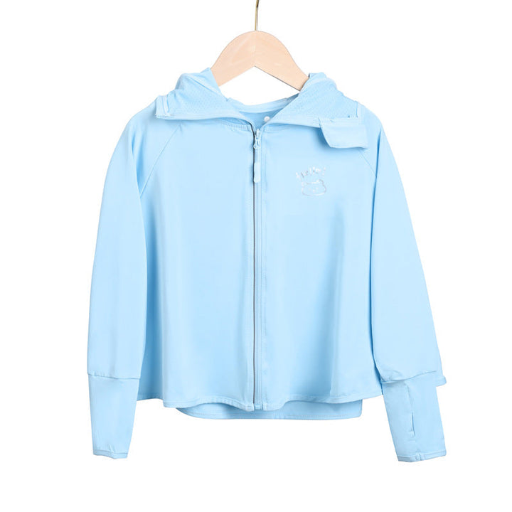 Ladies breathable UV protection jacket with hood