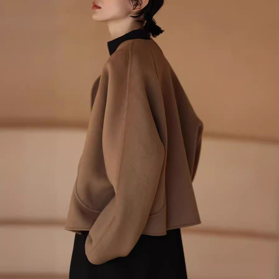Ladies Elegant and cosy jacket with asymmetrical cut Drune