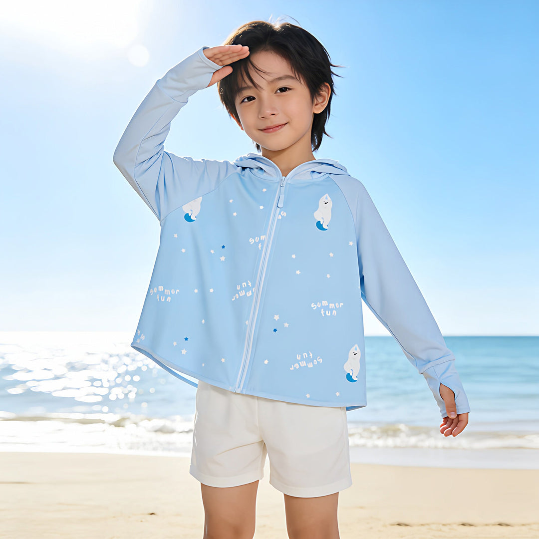 Jacket kids with protection UV breathable lightweight