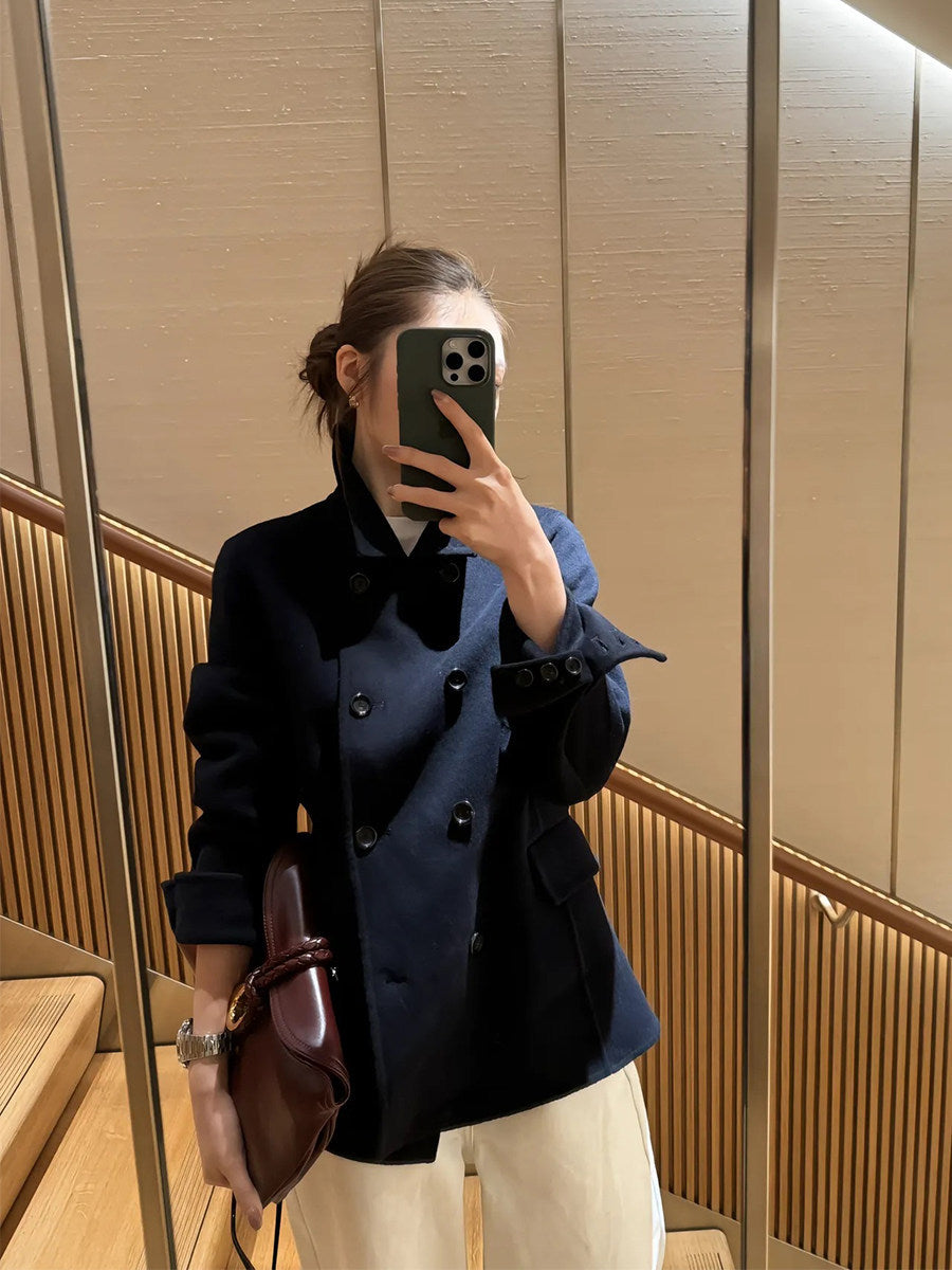 Women Elegant Double-breasted Jacket