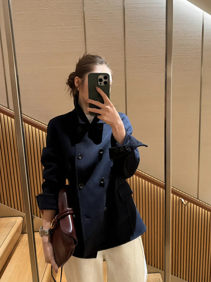 Women Elegant Double-breasted Jacket