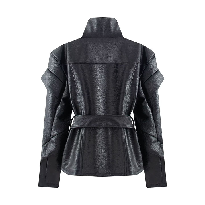 Jacket with Faux leather Women&