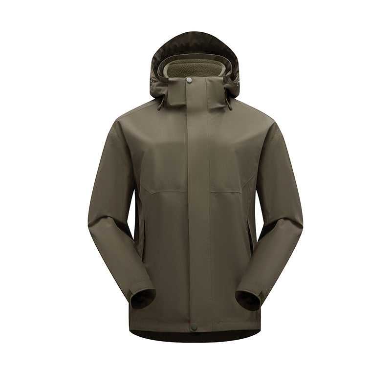 Jacket unisex water-resistant windproof breathable