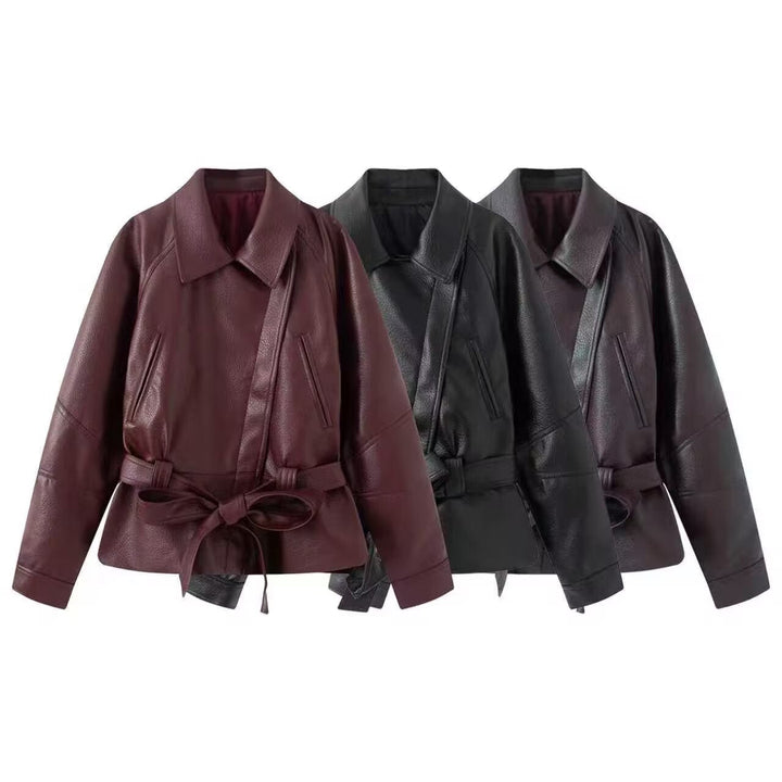 Jacket with Faux leather Women&