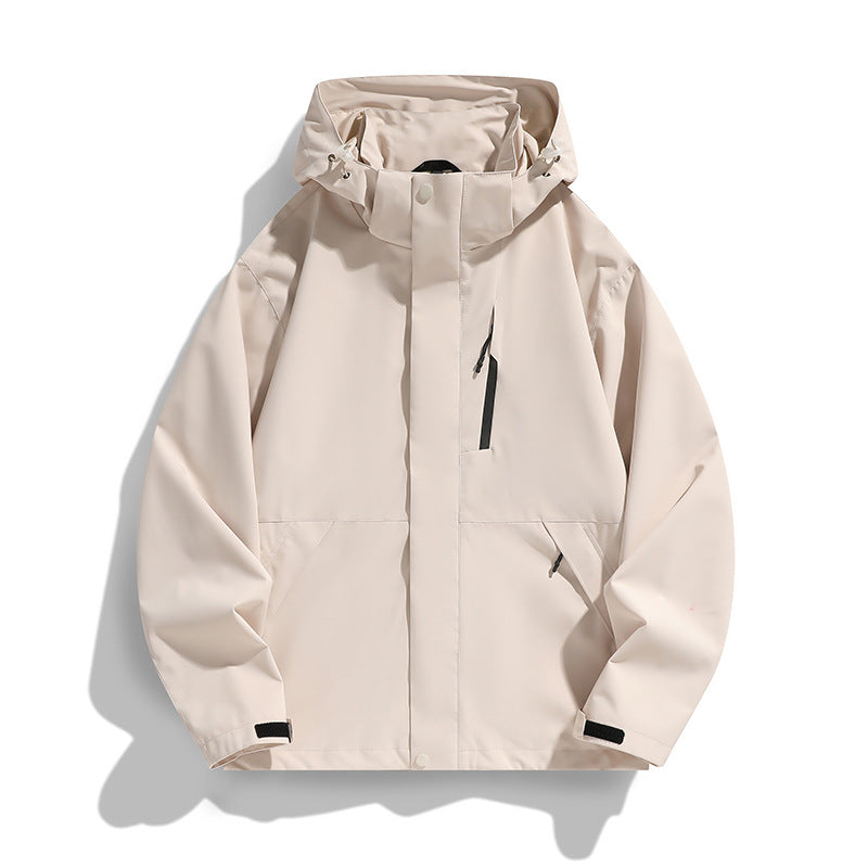Women Oversize Softshell Hooded Jacket with Drop Shoulder, Concealed Zips and Drawstring