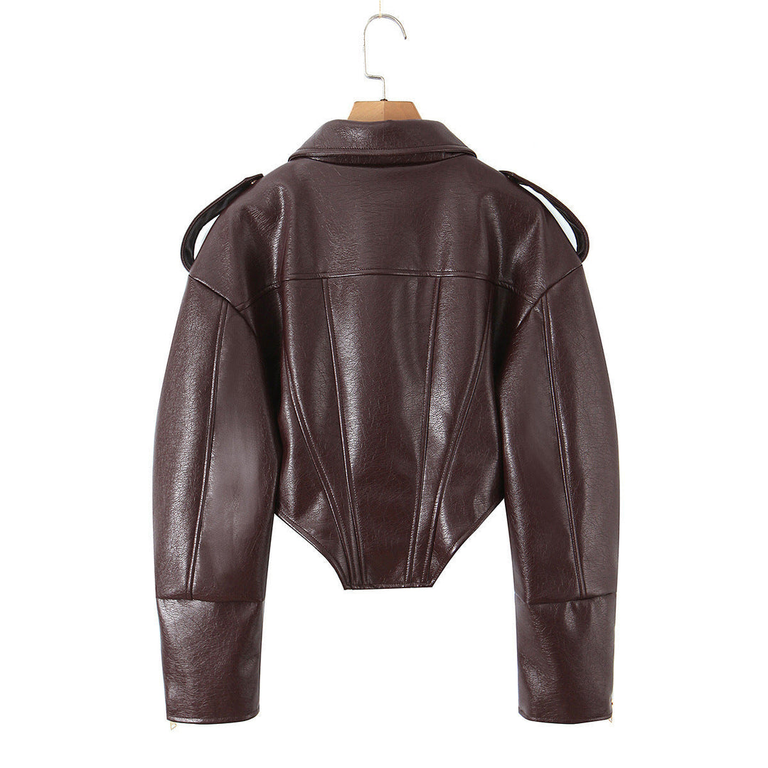 Jacket with Faux leather Women&