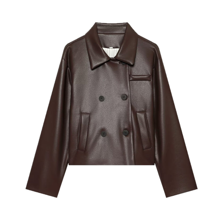 Jacket with Faux leather Women&