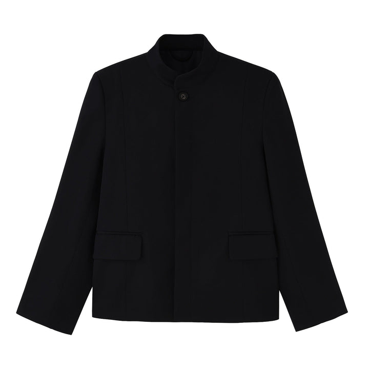 Women’s Fashion Short Jacket with Stand-up Collar