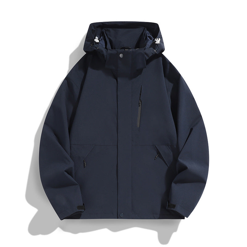 Women Oversize Softshell Hooded Jacket with Drop Shoulder, Concealed Zips and Drawstring