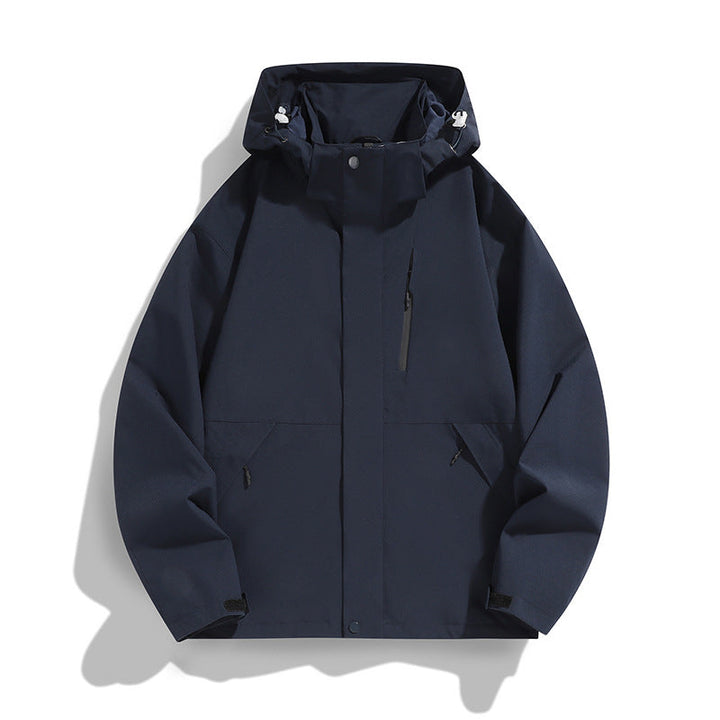Women Oversize Softshell Hooded Jacket with Drop Shoulder, Concealed Zips and Drawstring