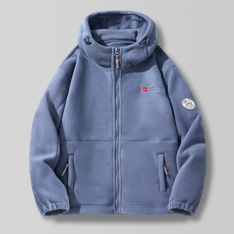 Jacket fleece unisex breathable winter warm