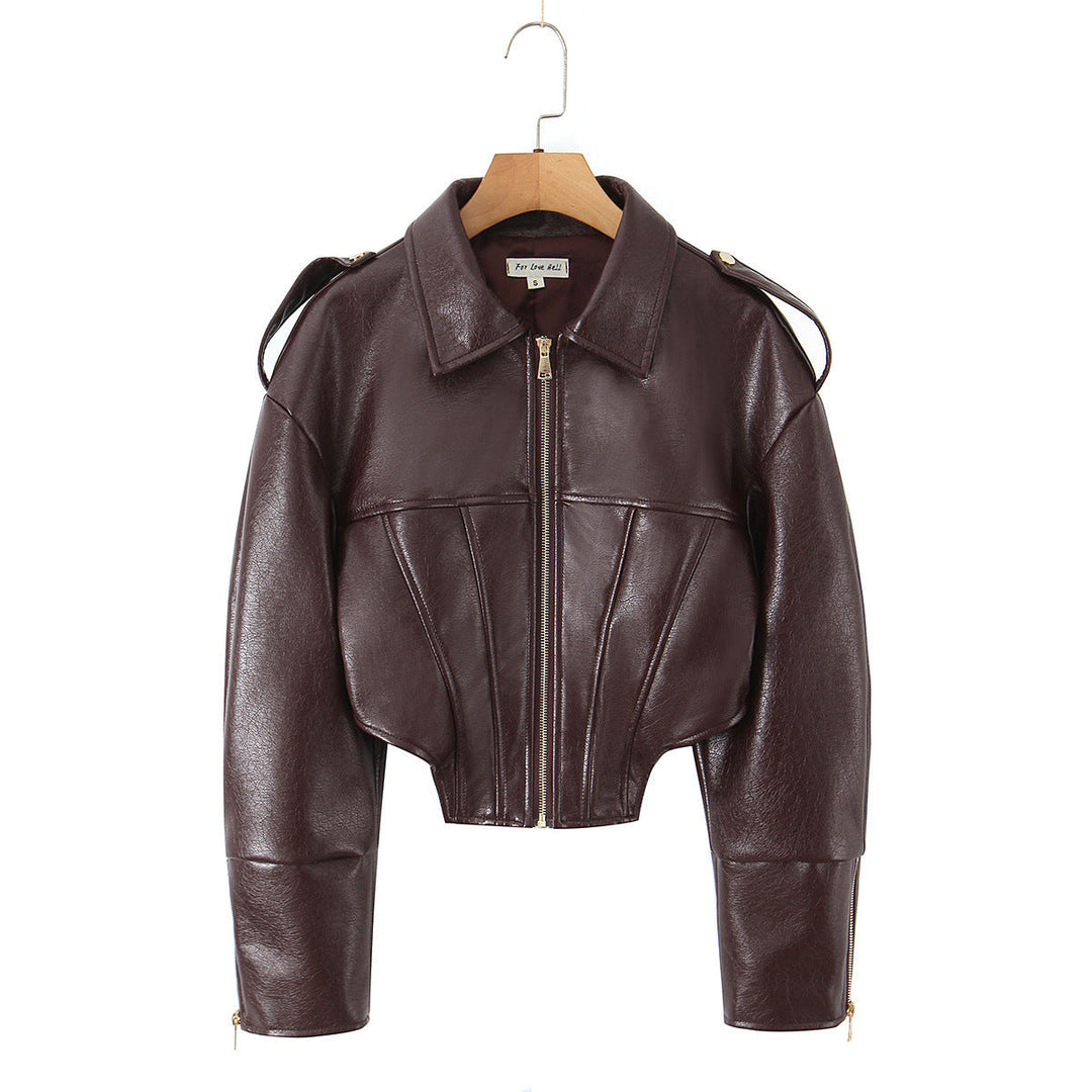 Jacket with Faux leather Women&