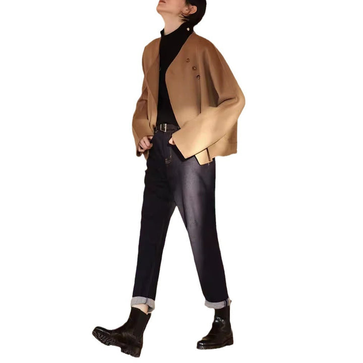 Ladies Elegant and cosy jacket with asymmetrical cut Drune