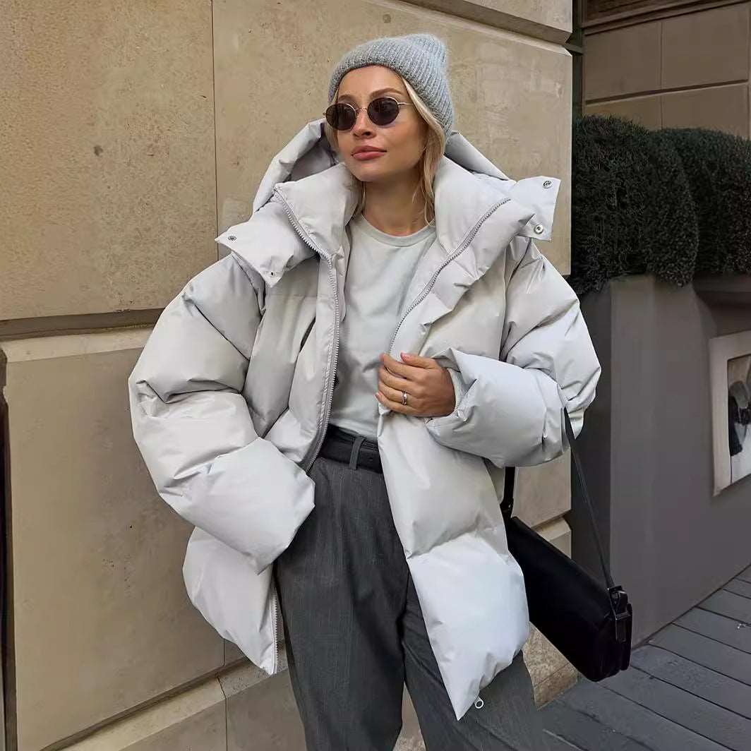 Puffer jacket Brown warm jacket winter comfortable