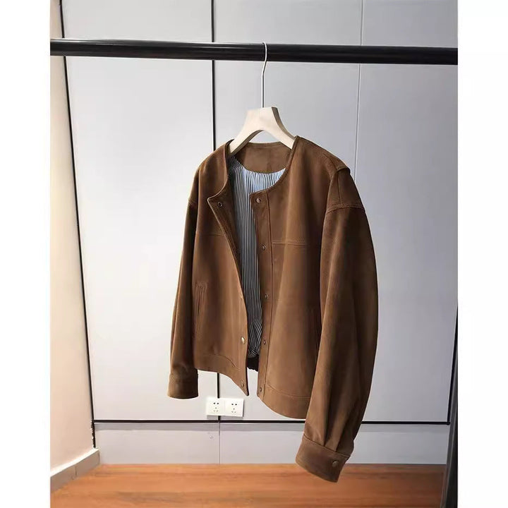 Women Fashionable and Casual Suede Jacket