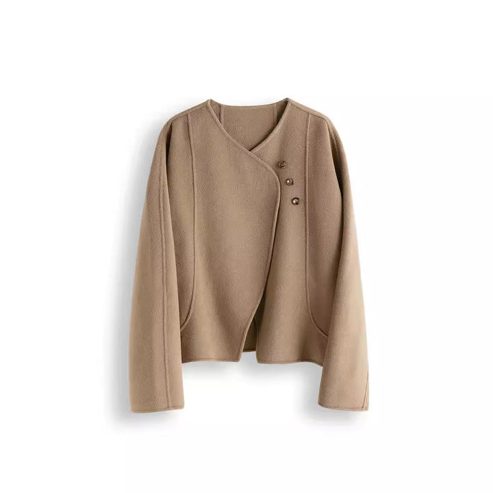 Ladies Elegant and cosy jacket with asymmetrical cut Drune