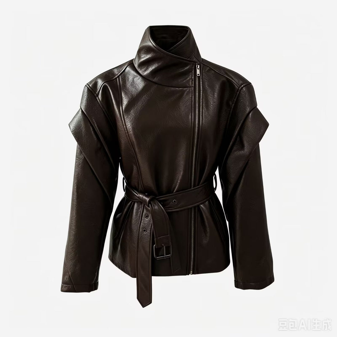 Jacket with Faux leather Women&