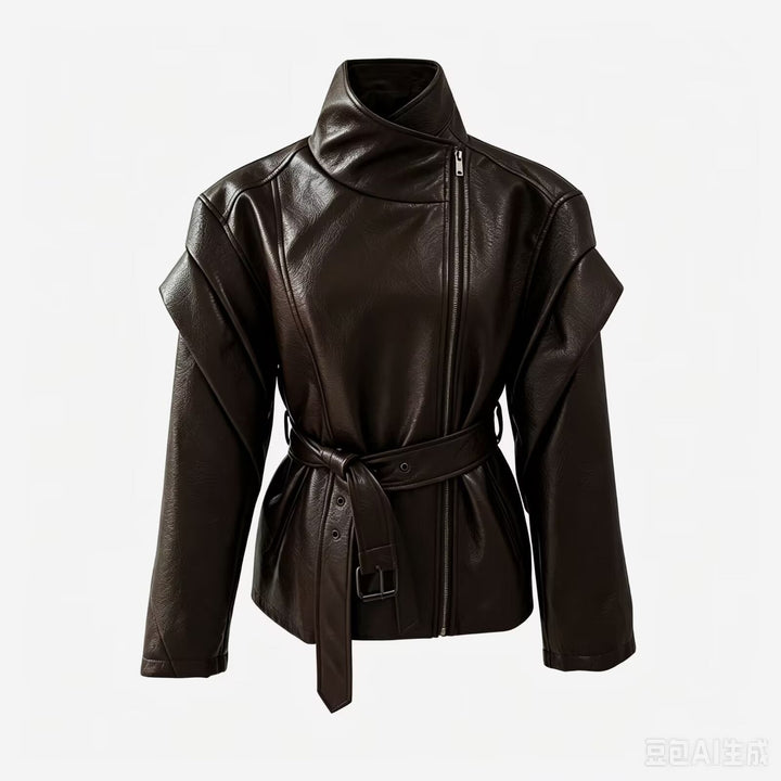 Jacket with Faux leather Women&