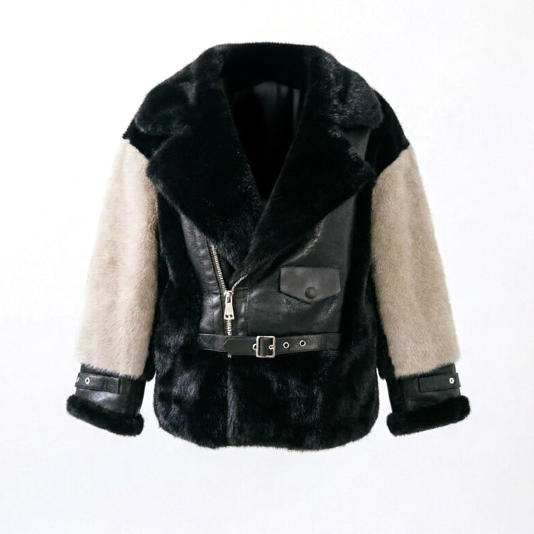 Jacket with Faux leather Women&