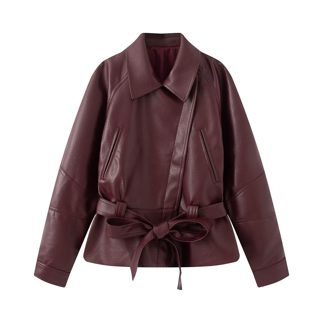 Jacket with Faux leather Women&