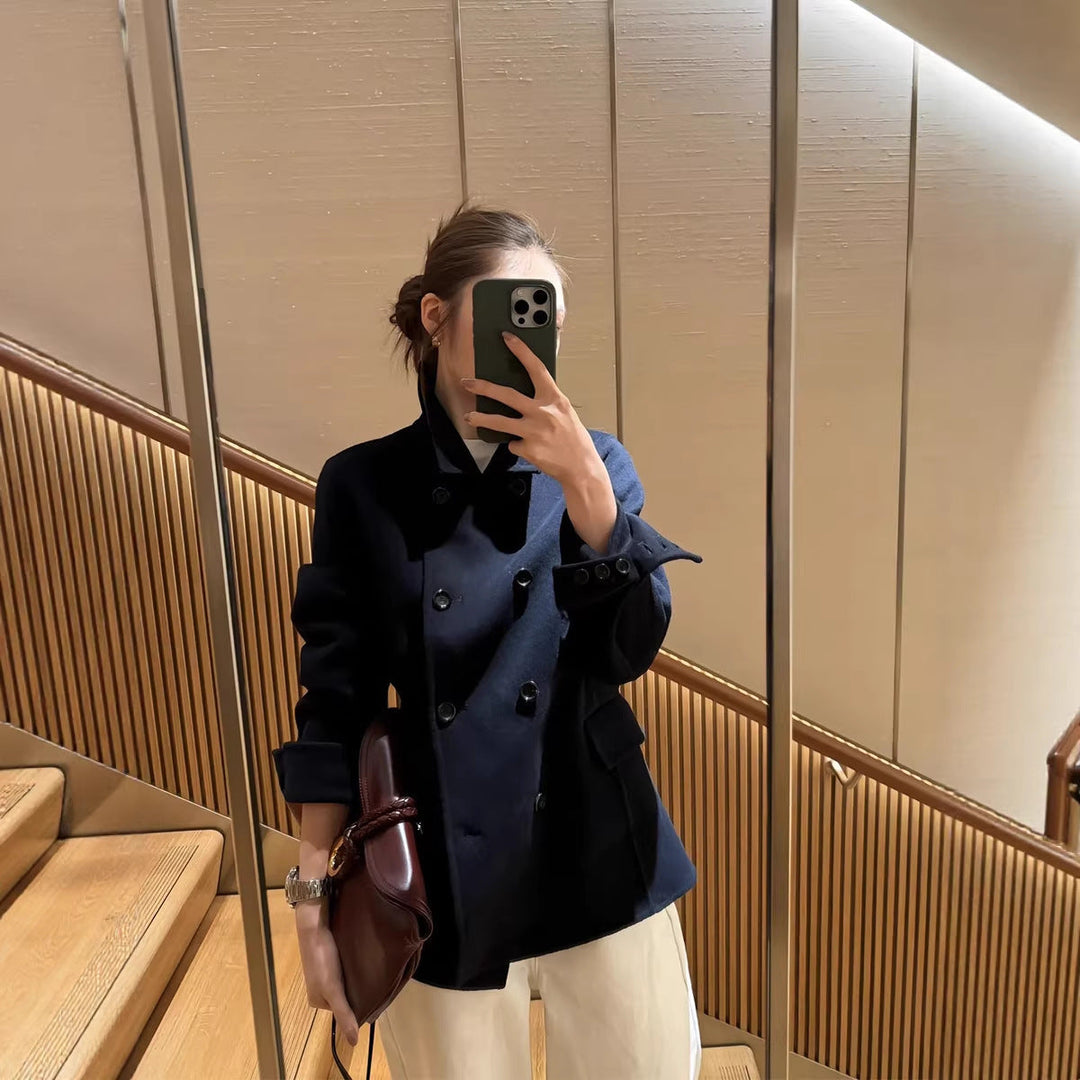 Women Elegant Double-breasted Jacket