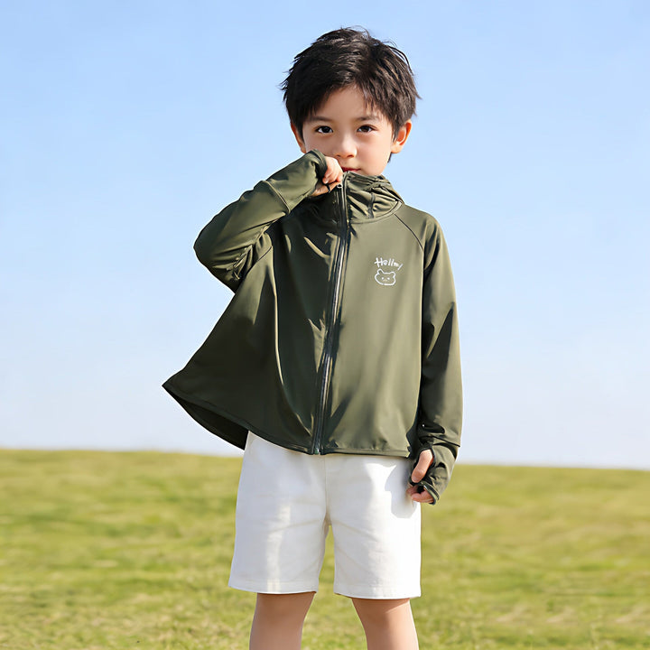 Jacket unisex with protection UV breathable lightweight