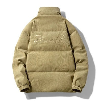 Jacket quilted unisex breathable lightweight padded