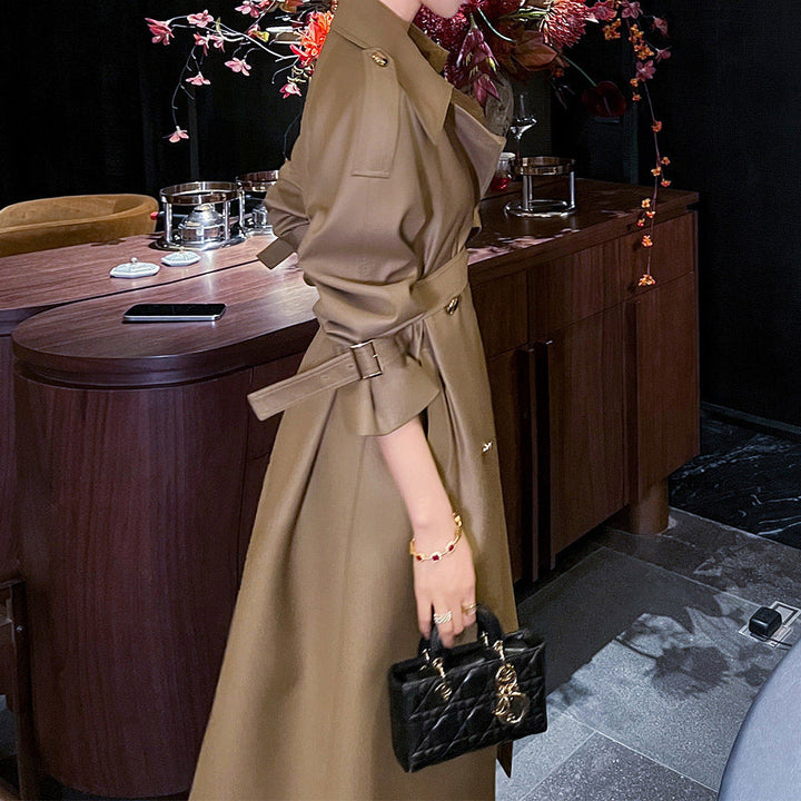 Ladies Elegant Trench Coat with Modern Design