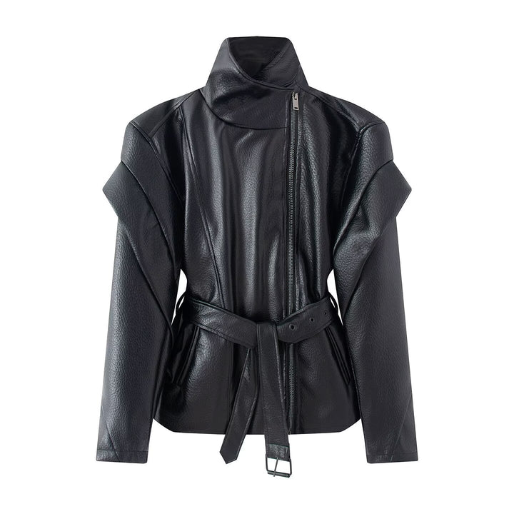 Jacket with Faux leather Women&