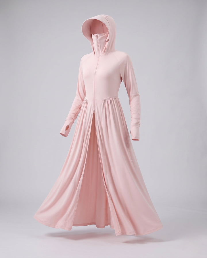 Women UV Protection Maxi Jacket with Hood