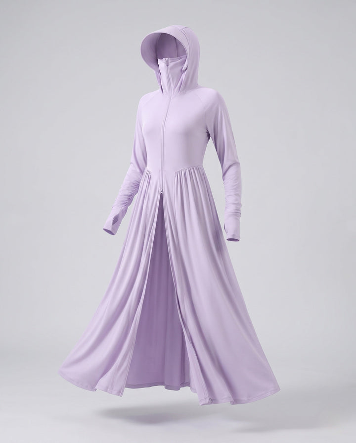 Women UV Protection Maxi Jacket with Hood