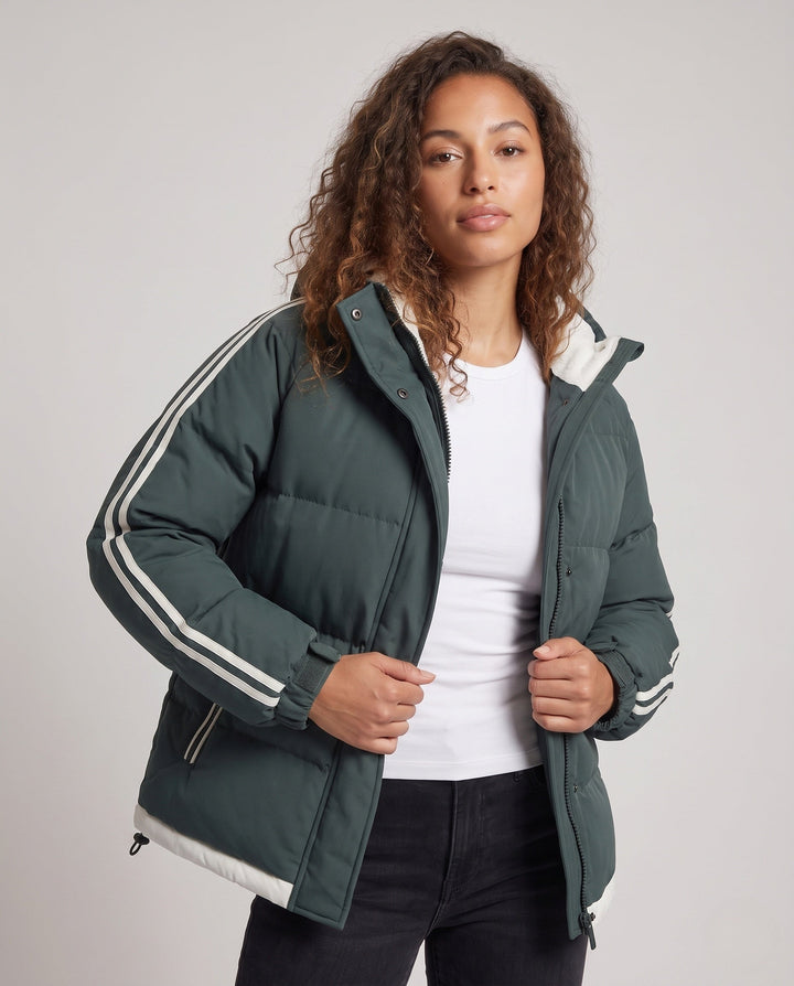 Women’s Modern Quilted Jacket with Hood