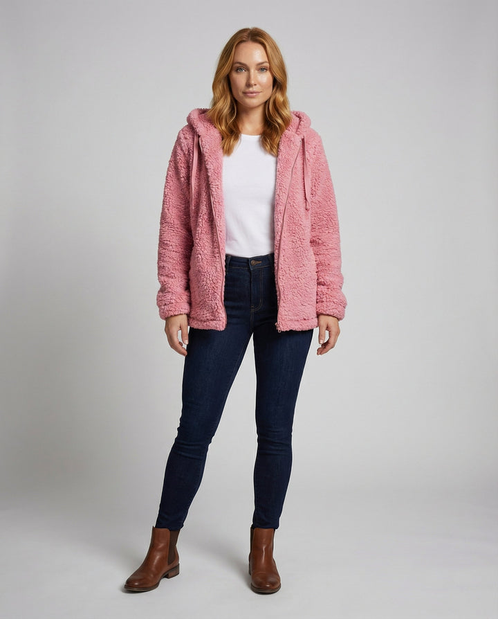 teddy jacket fleece Women&