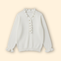 Women's Soft Ruffled Knit Jumper