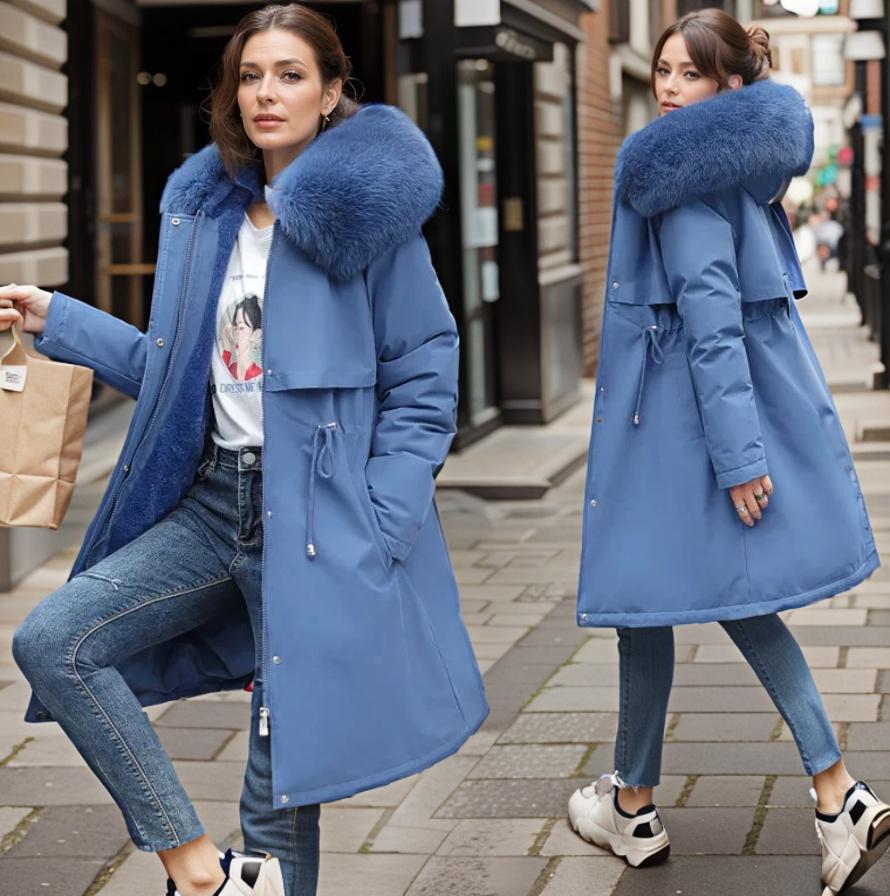 winter parka water-resistant and hooded