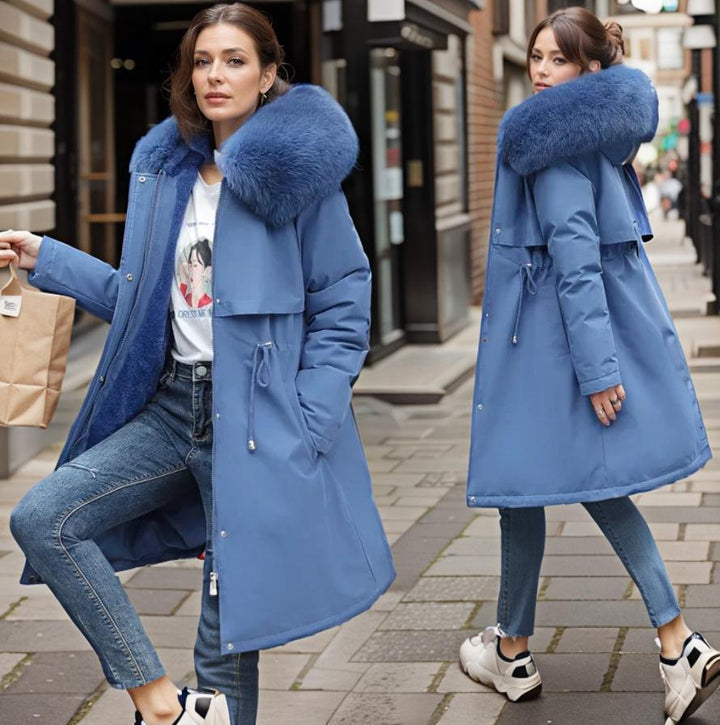 winter parka water-resistant and hooded