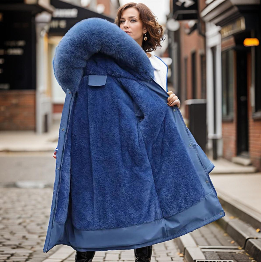 winter parka water-resistant and hooded