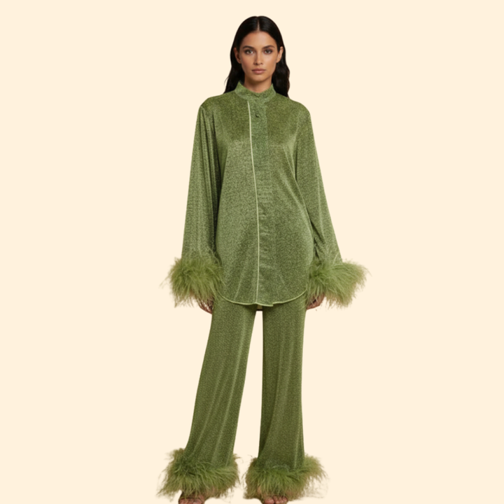 Women’s Button Front Two Piece Set