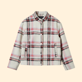 Women's Checked Wool Bomber Jacket