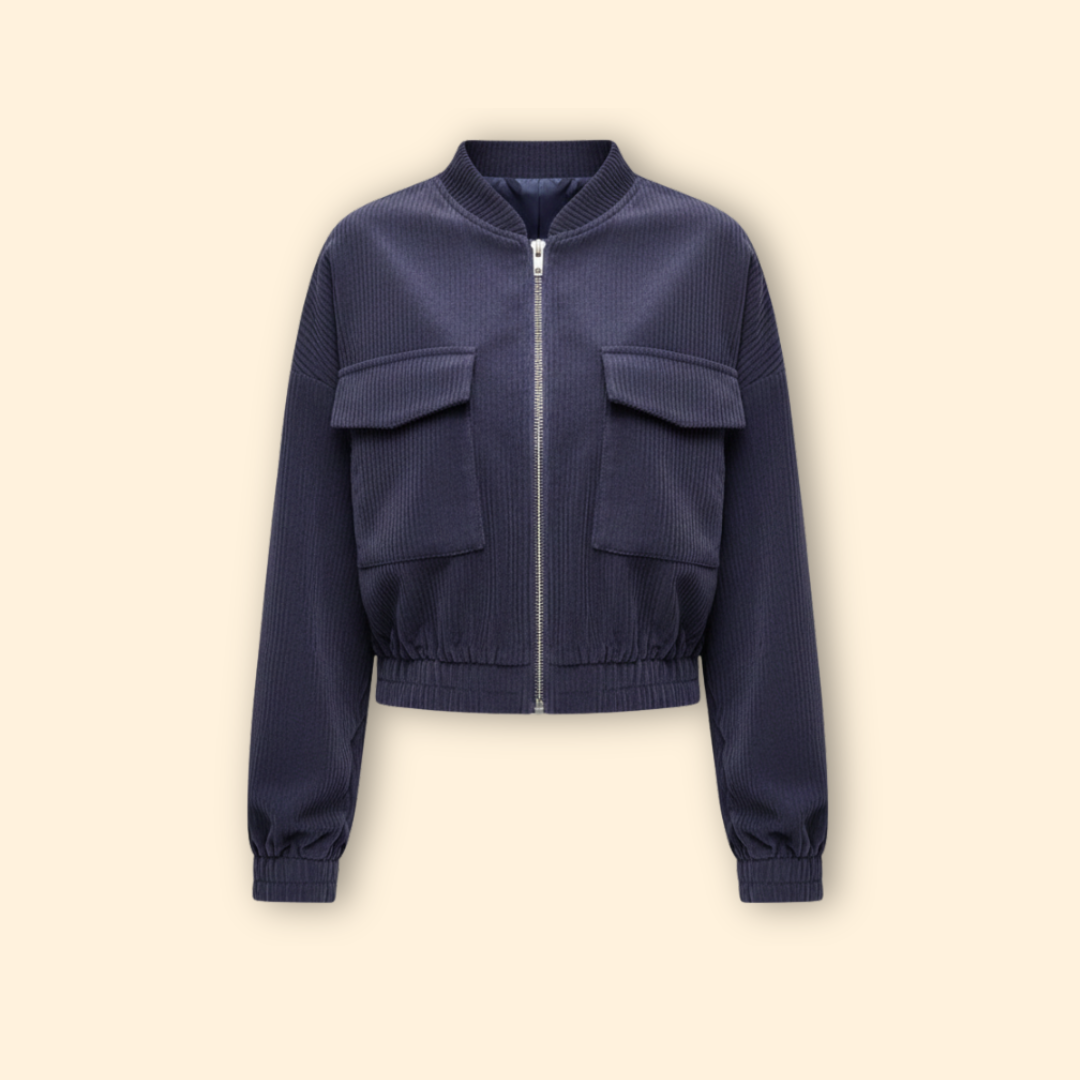 Women’s Patch Pocket Bomber Jacket