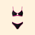 Women's Ribbed Keyhole Bikini